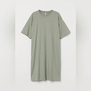H&M  Basic Women’s Olive T-Shirt Dress - Small